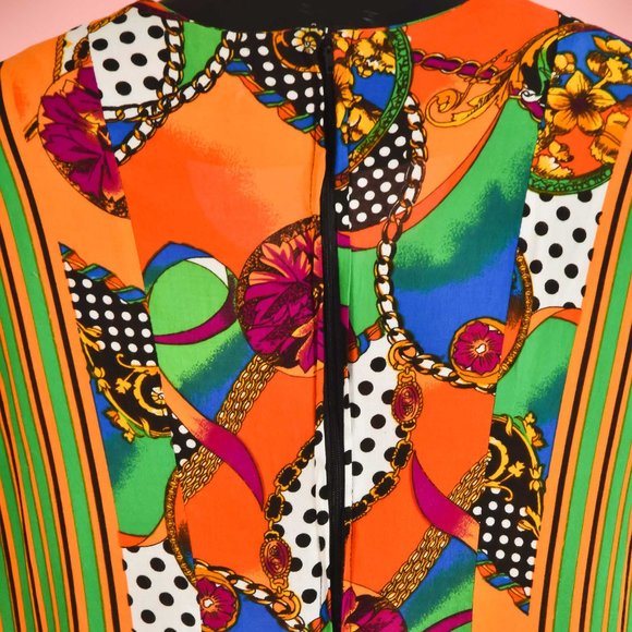 90s Vintage Colorful Striped Summer Maxi Dress - Picture 11 of 11